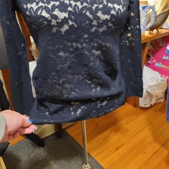 Abercrombie & Fitch Complete Lace Long Sleeve Top - Picture 5 of 8
